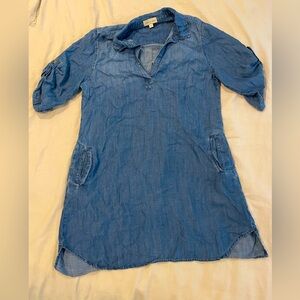 Cloth & Stone Denim Shirt Dress Large